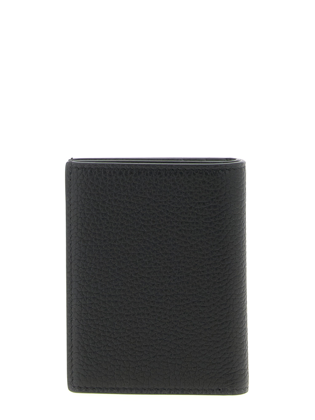 Compact Black Calfskin Cardholder