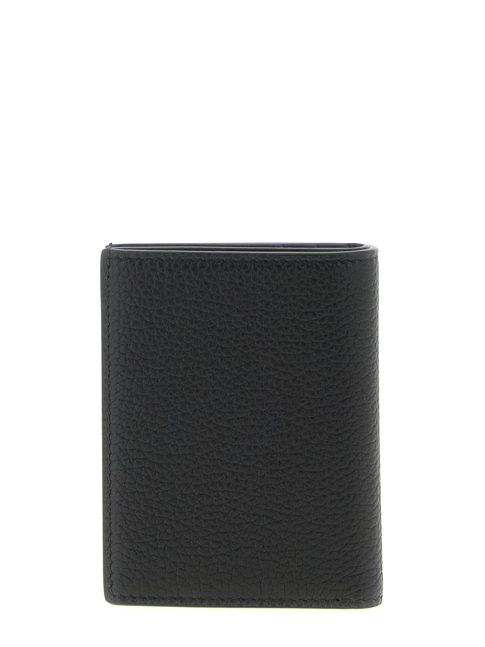 Compact Black Calfskin Cardholder