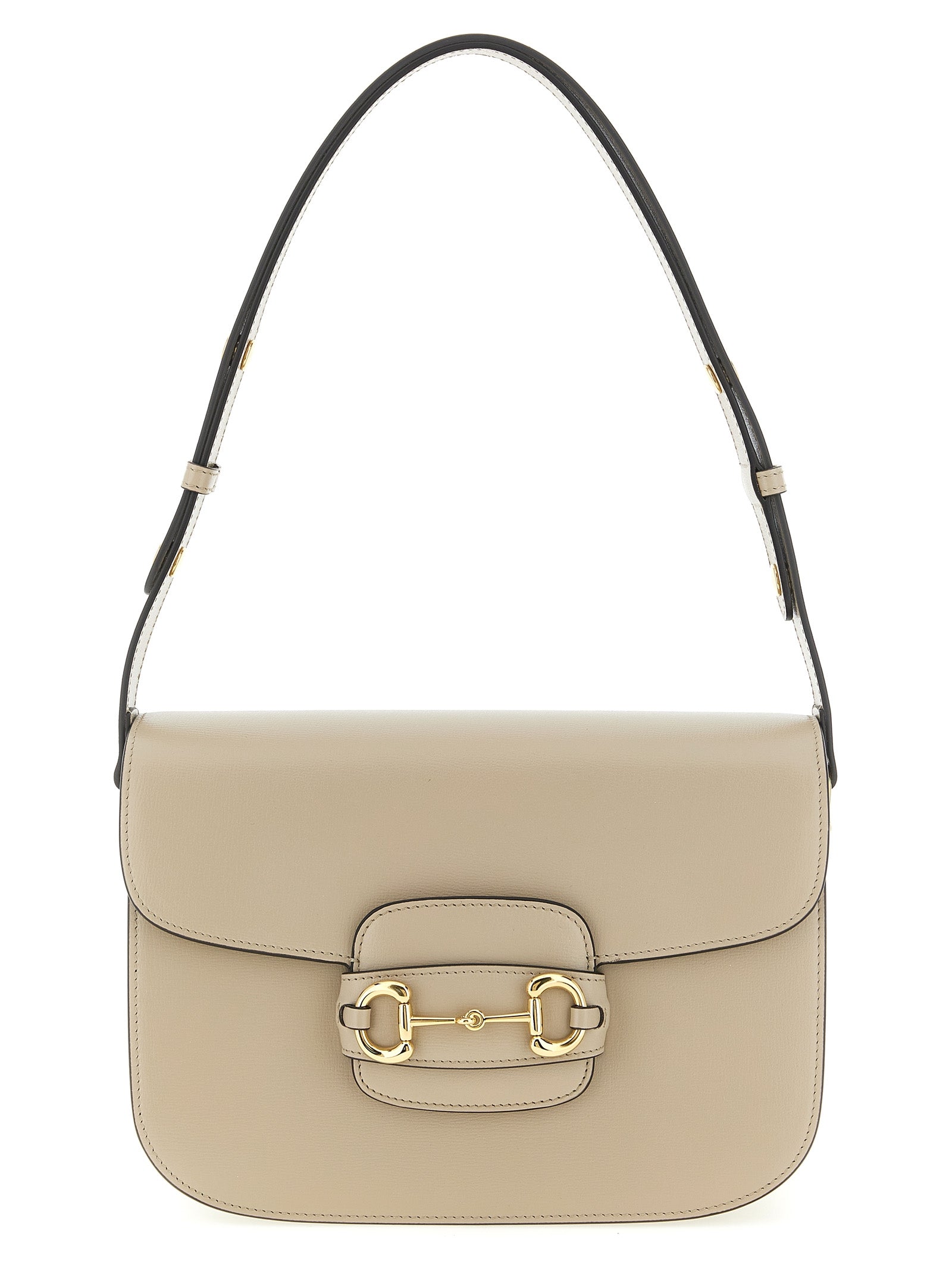 Horsebit 1955 Beige Calfskin Shoulder Bag