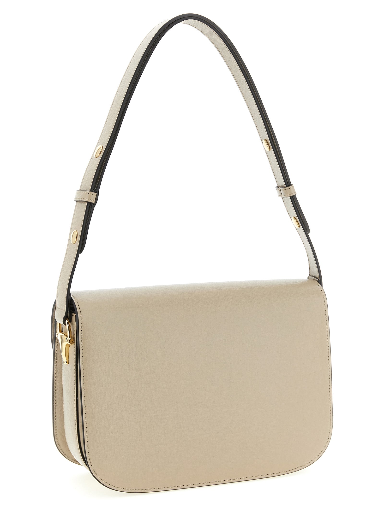 Horsebit 1955 Beige Calfskin Shoulder Bag