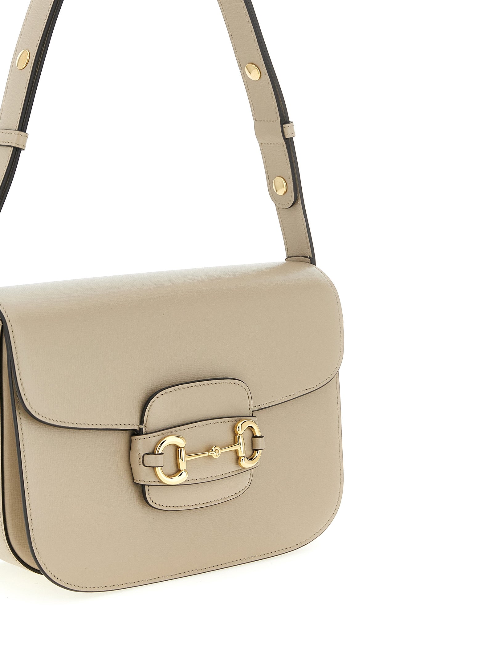 Horsebit 1955 Beige Calfskin Shoulder Bag