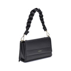 Black Calf Leather Shoulder Bag