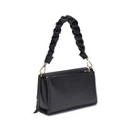 Black Calf Leather Shoulder Bag
