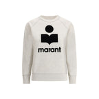 White Cotton Mélange Sweatshirt