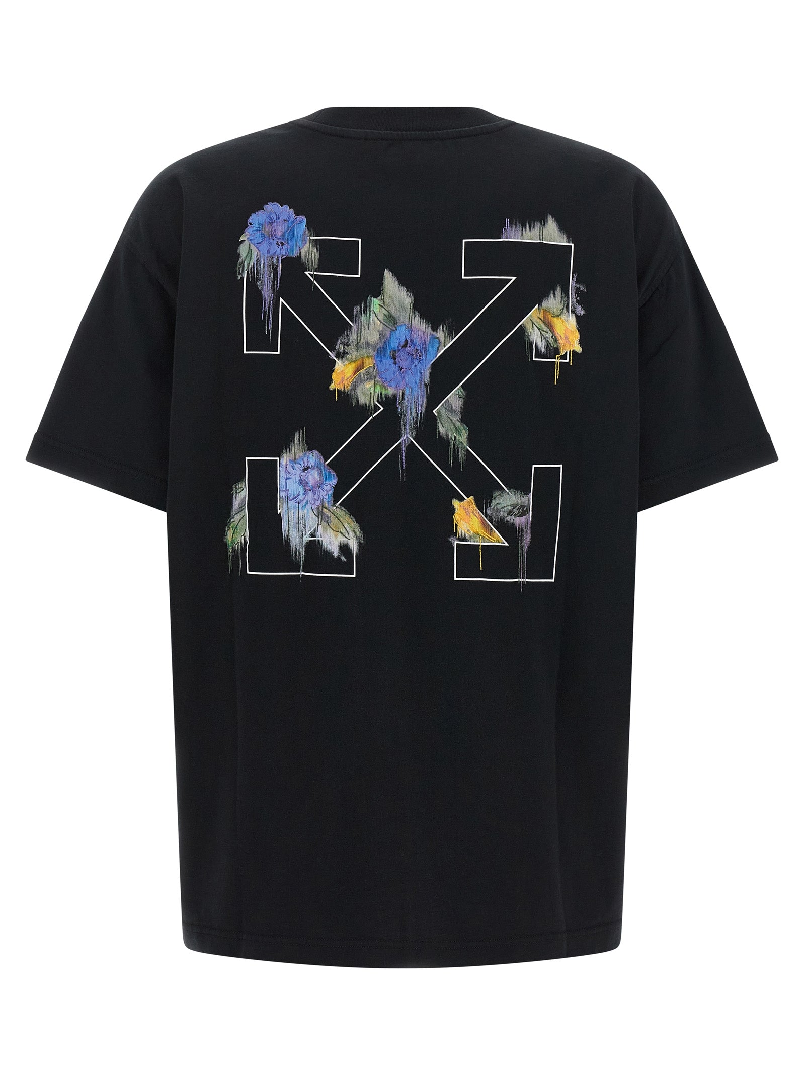 Cotton Arrow Out Flower T-Shirt
