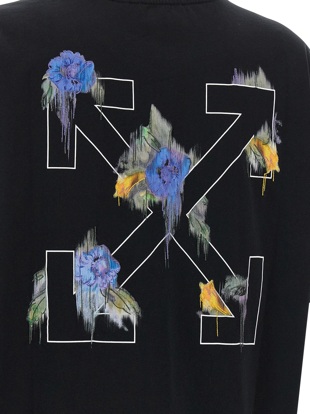 Cotton Arrow Out Flower T-Shirt
