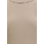 Viscose Silk Ribbed Knit Long Sleeve Top