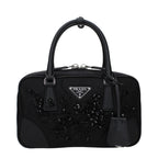 Small Black Fabric Handbag