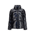 Black Quilted Polyamide Full-Length Jacket