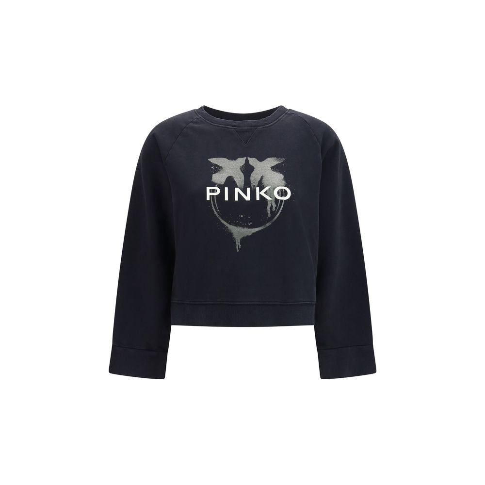 Black Cotton Sweatshirt