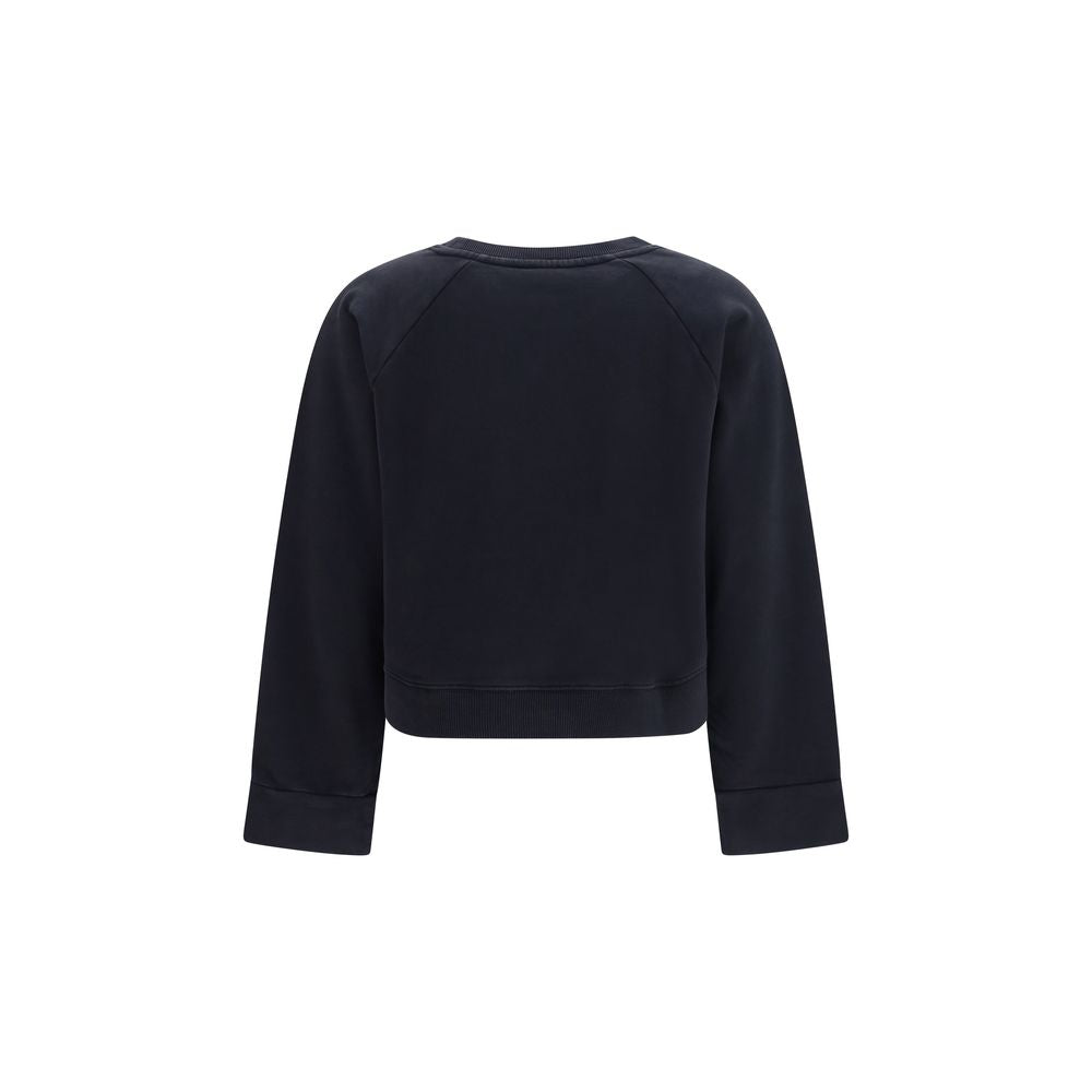 Black Cotton Sweatshirt
