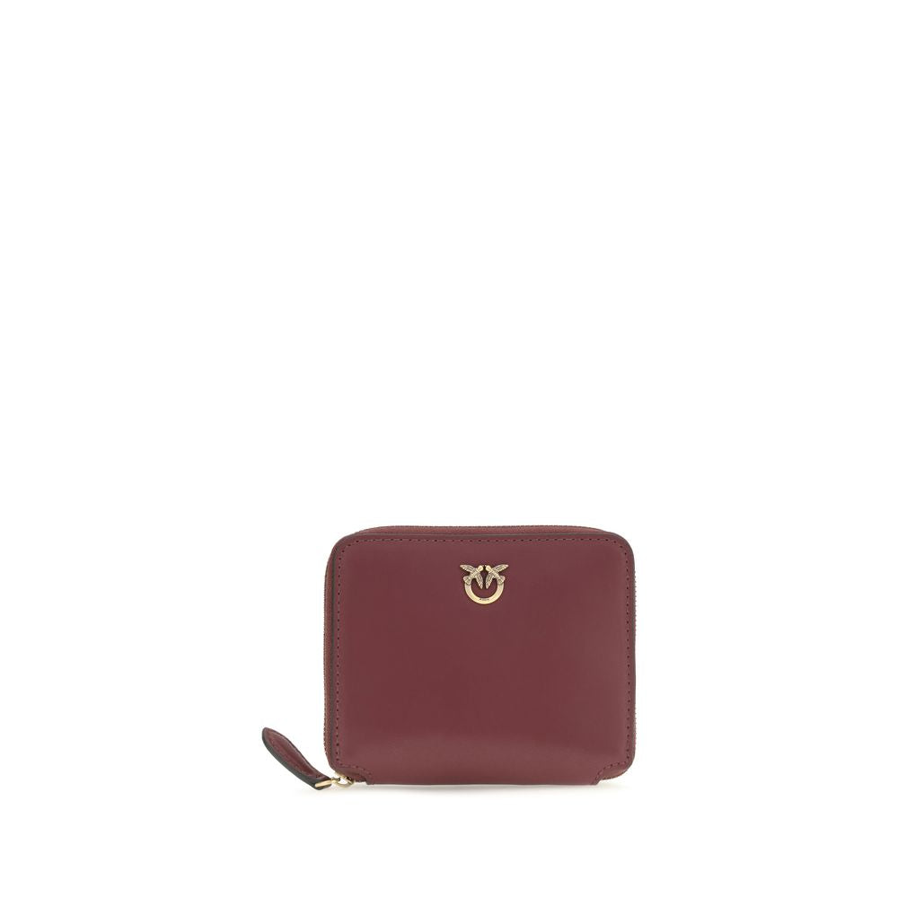 Multicolor Calf Leather Love Birds Compact Wallet