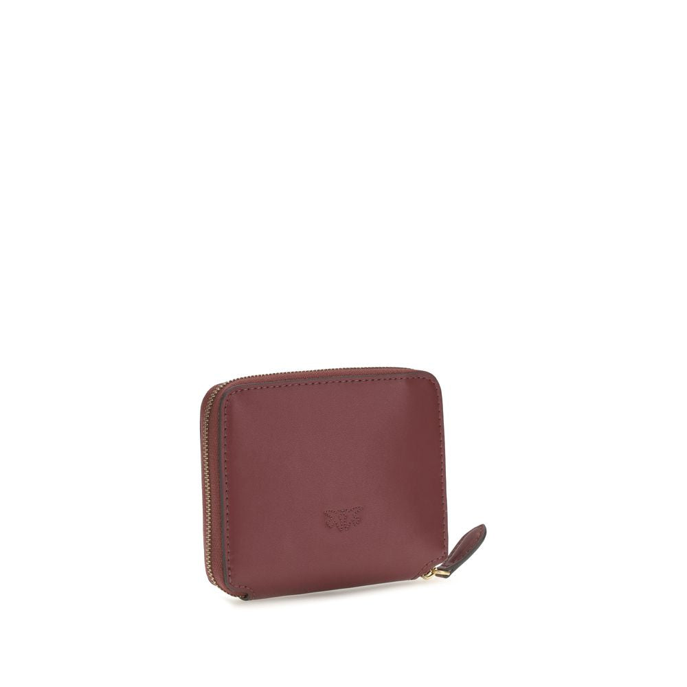 Multicolor Calf Leather Love Birds Compact Wallet