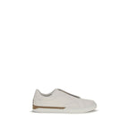 White Calfskin City Sneakers