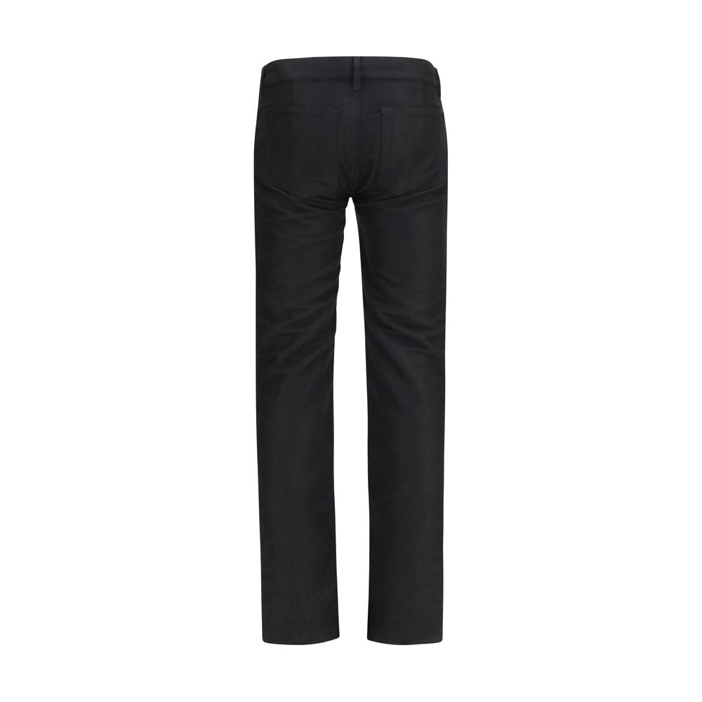 Merino Wool Vega Jeans Straight-Leg Pants