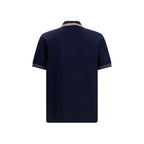 Blue Cotton Polo Shirt