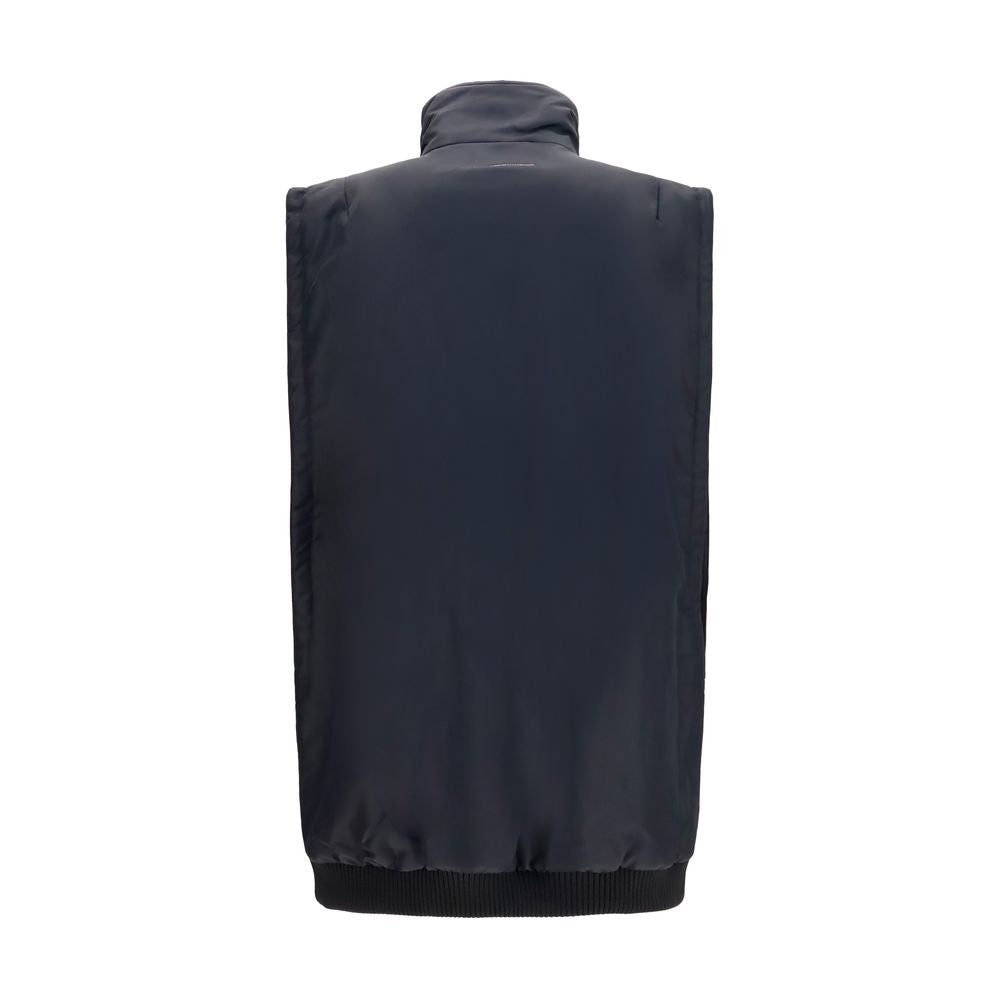 Oversized Polyamide Zip-Front Vest