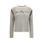 Merino Wool Shifted Panel Sweatshirt