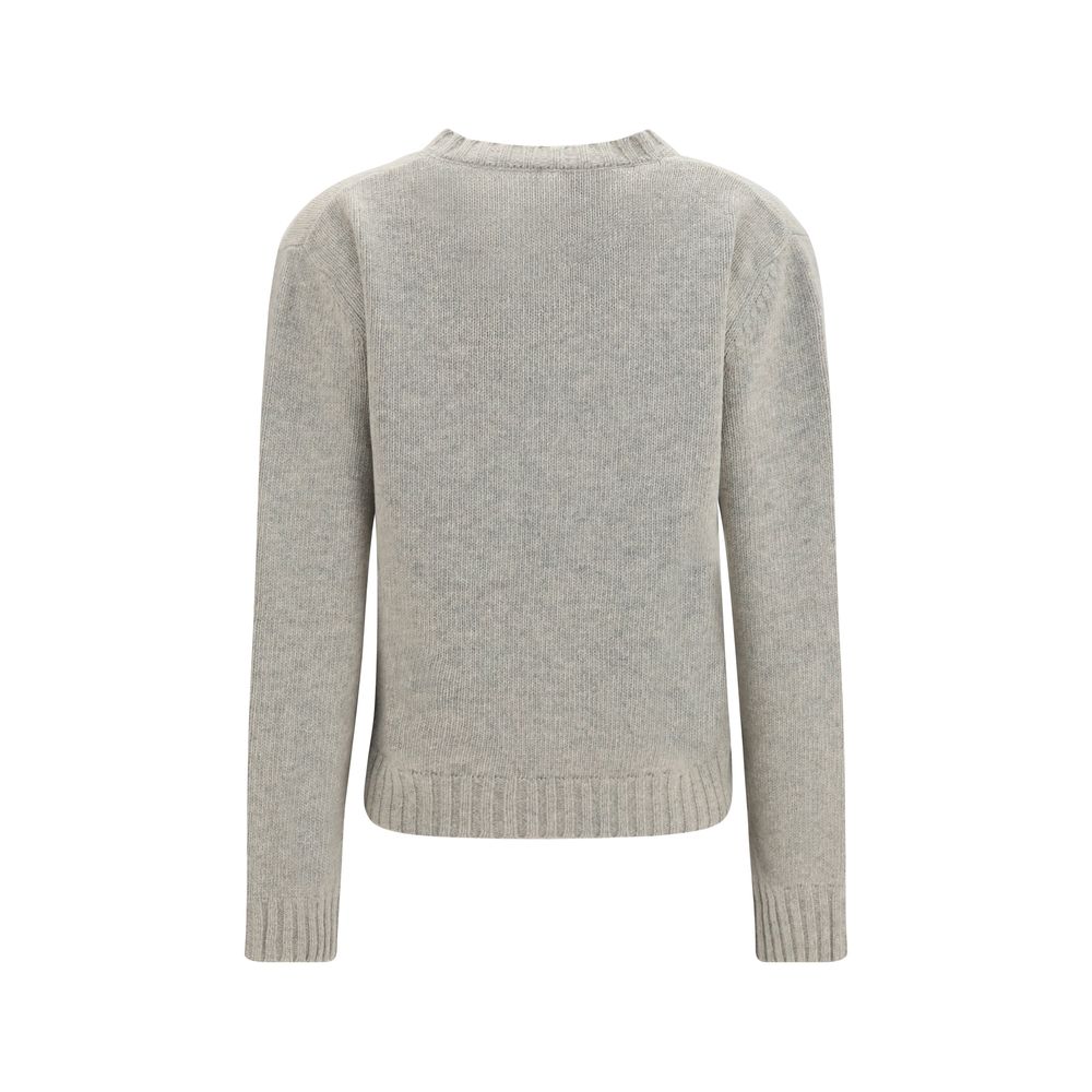 Merino Wool Shifted Panel Sweatshirt