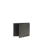 Calfskin Logo-Embossed Compact Wallet
