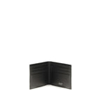 Calfskin Logo-Embossed Compact Wallet