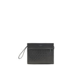 Hammered Calfskin Monogram Pouch