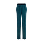 Silk Satin Wide-Leg Pants