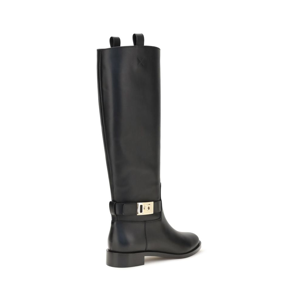Calfskin Hug Boots