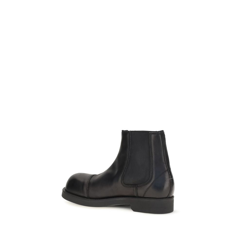 Calfskin Chelsea Biker Boots