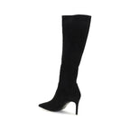 Black Calfskin Power Boots