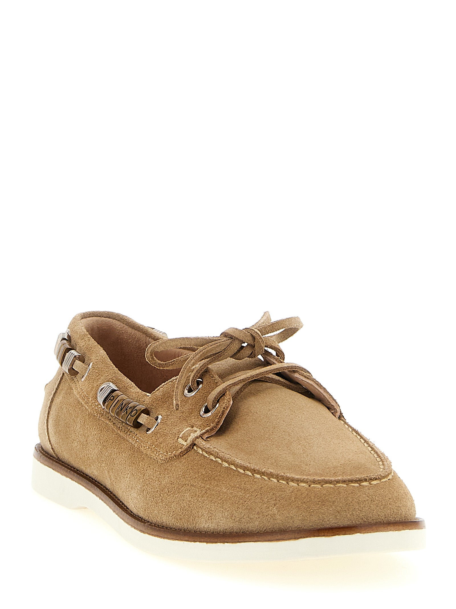 Beige Calfskin Grace Loafer