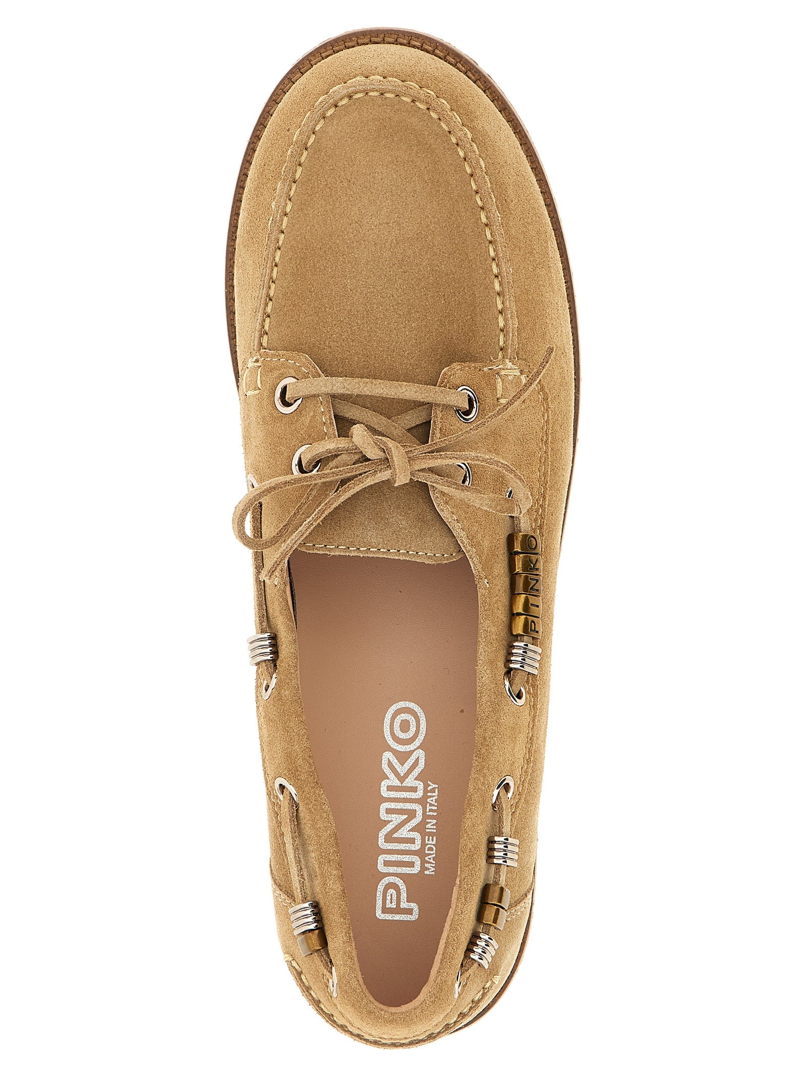 Beige Calfskin Grace Loafer