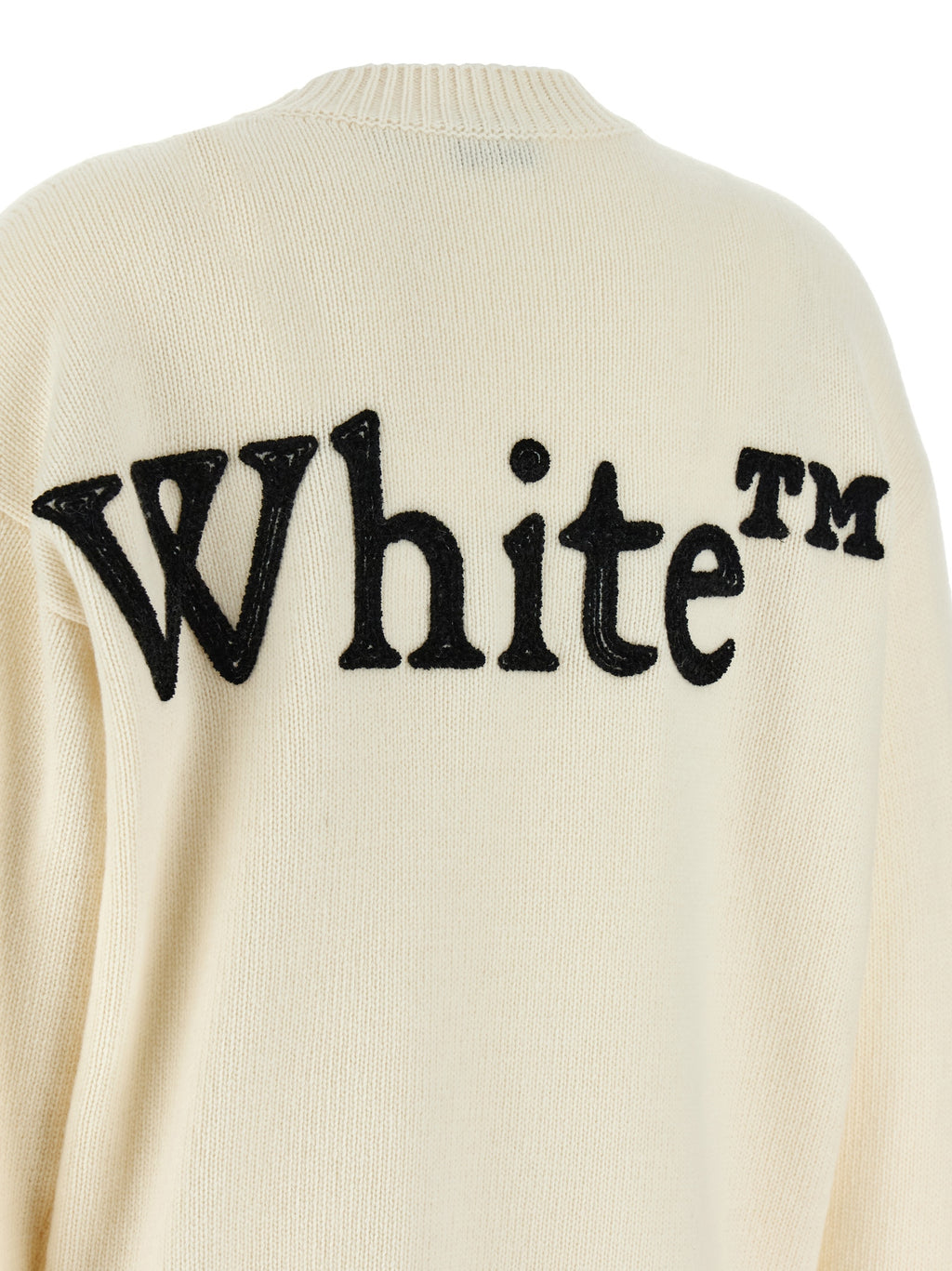 Bicolor Wool Velvet‑Embroidered Cardigan