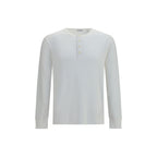 White Cotton Long Sleeve Top