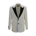 Two‑Tone Merino Wool Blazer