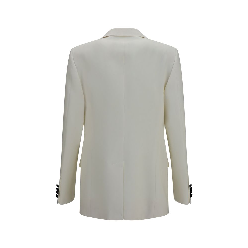 Two‑Tone Merino Wool Blazer