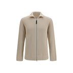 Beige Wool-Cotton Sweater