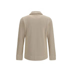 Beige Wool-Cotton Sweater