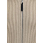Beige Wool-Cotton Sweater