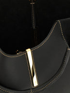 Black Calfskin Tote Bag