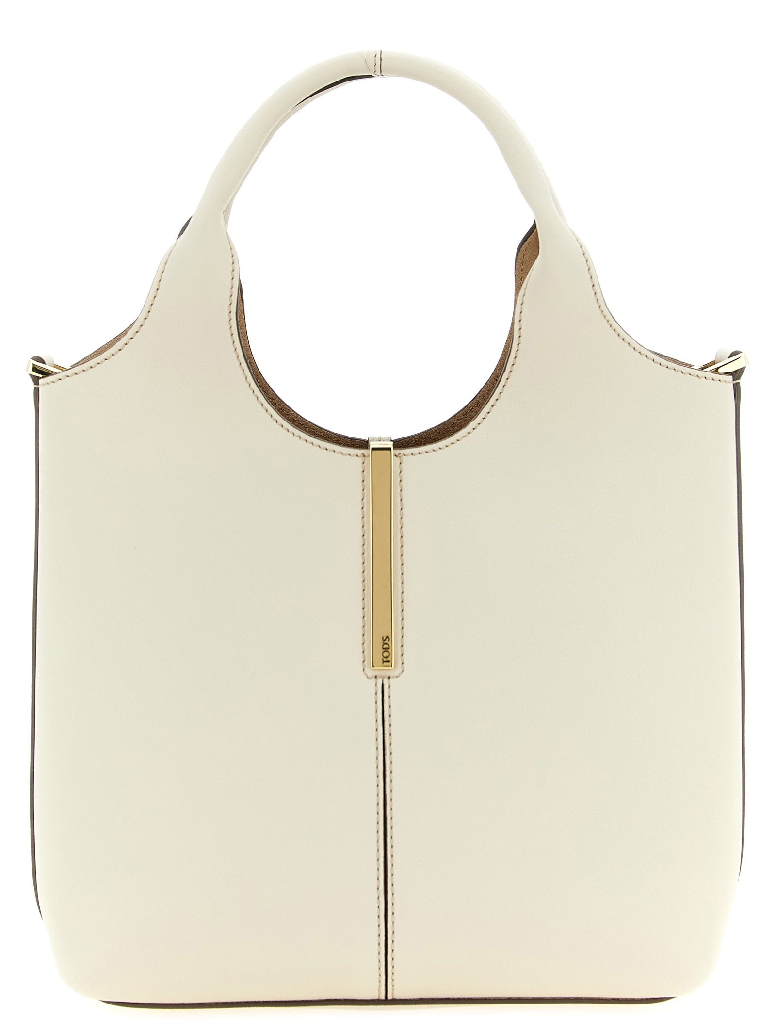 Mini White Calfskin Tote