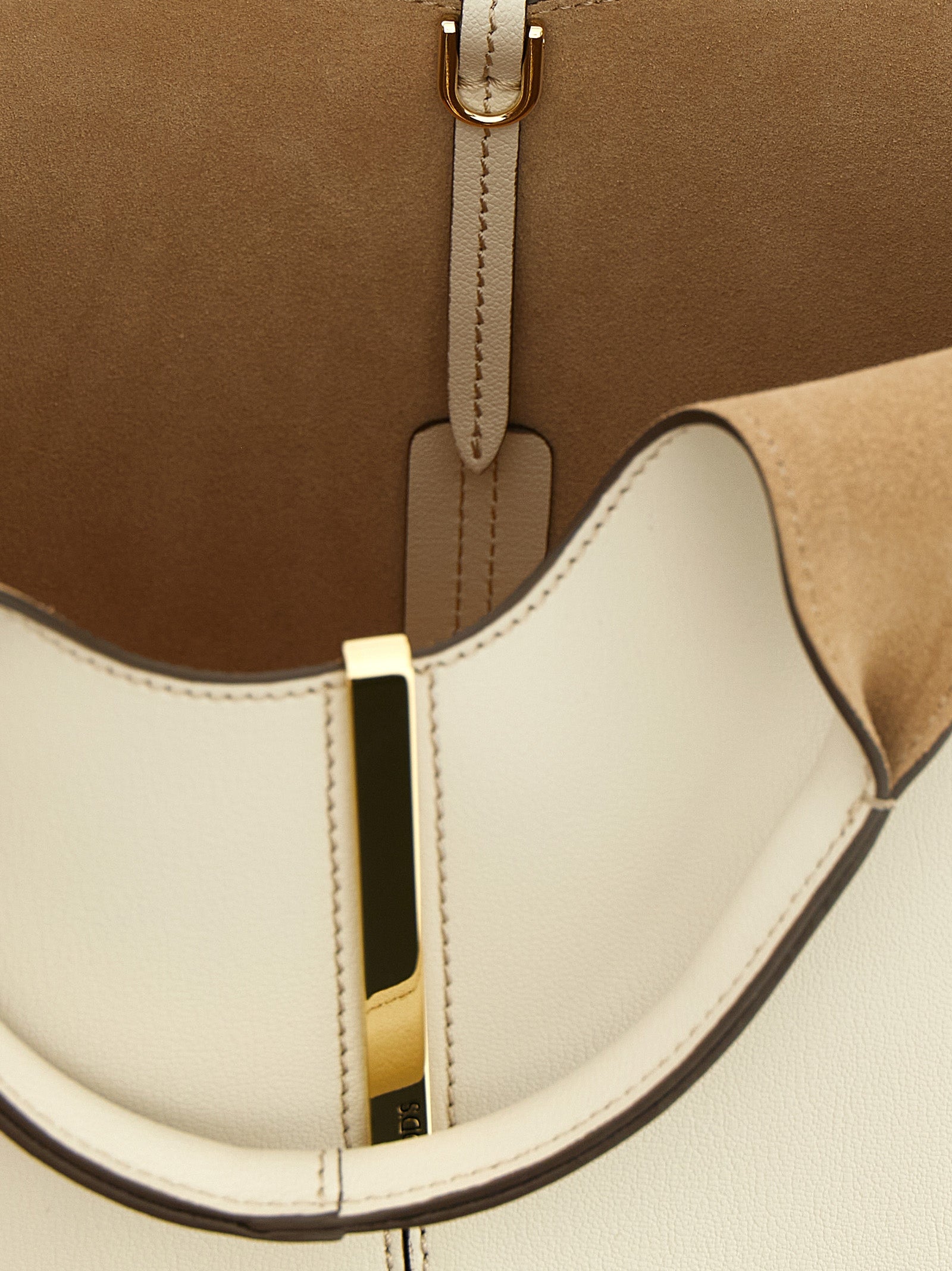 Mini White Calfskin Tote
