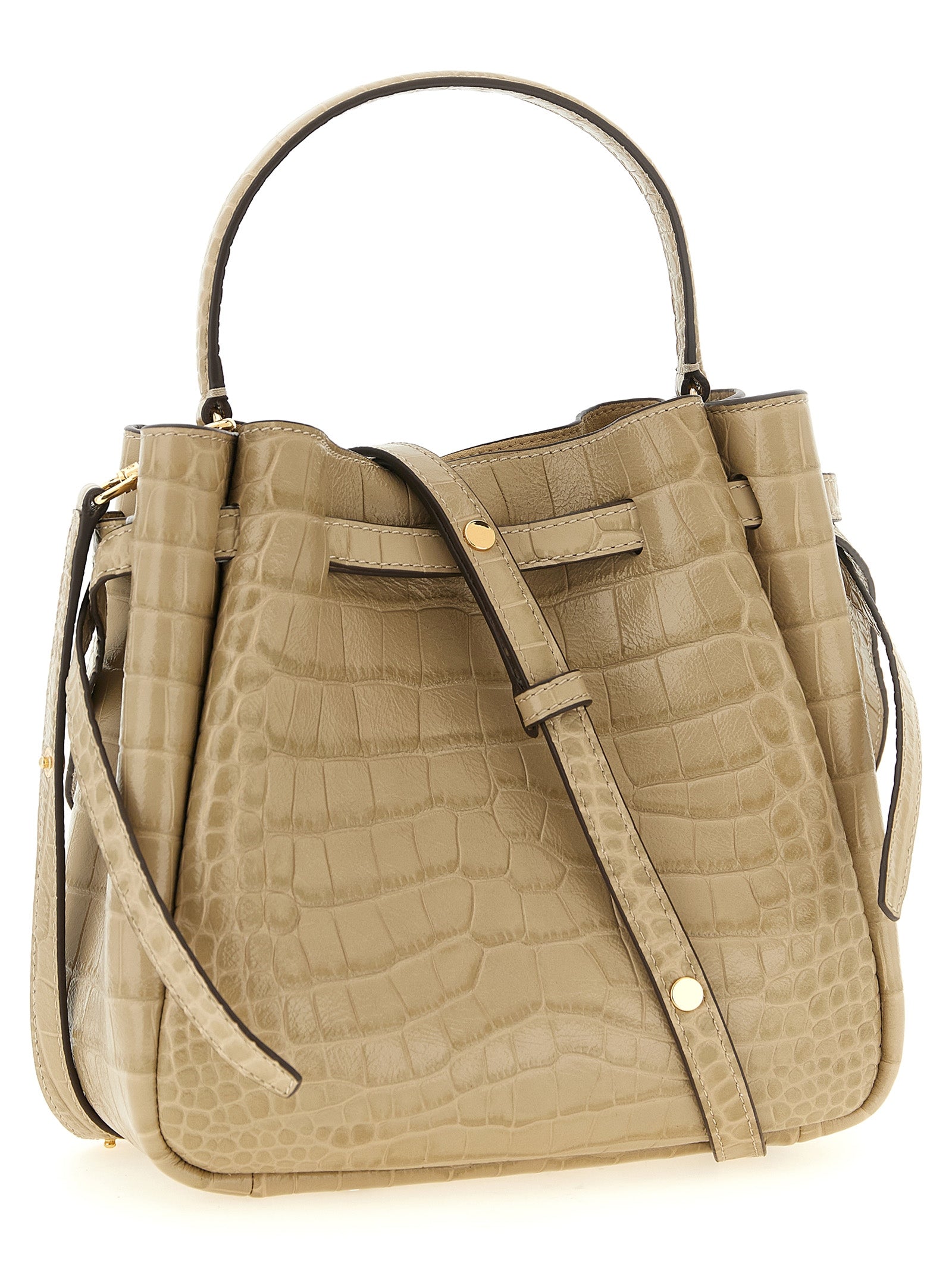 Romy Small Cowhide Bucket Bag