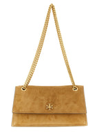 Brown Calfskin Kira Turnlock Shoulder Bag