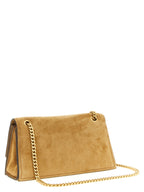 Brown Calfskin Kira Turnlock Shoulder Bag
