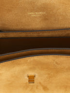Brown Calfskin Kira Turnlock Shoulder Bag