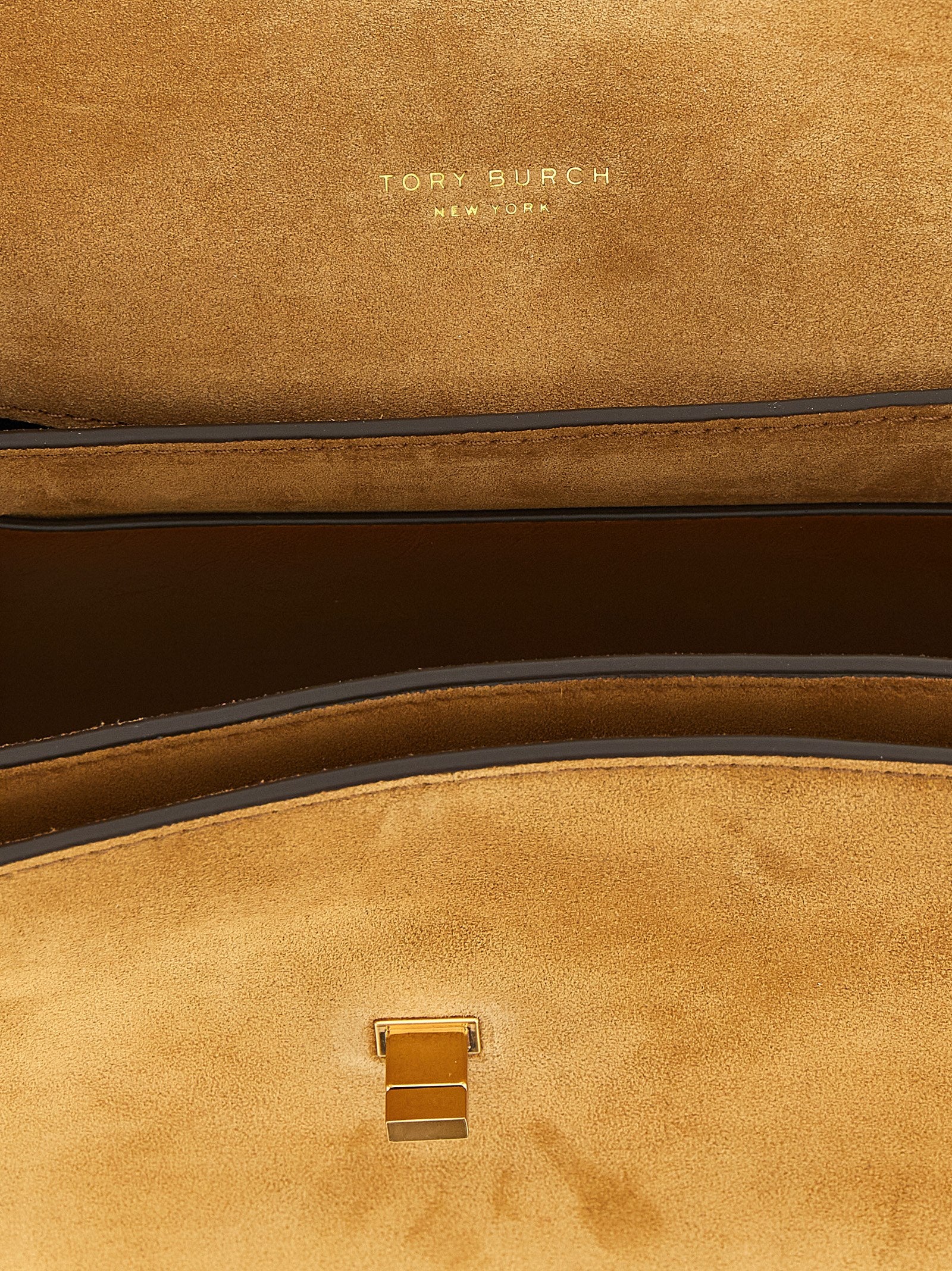 Brown Calfskin Kira Turnlock Shoulder Bag
