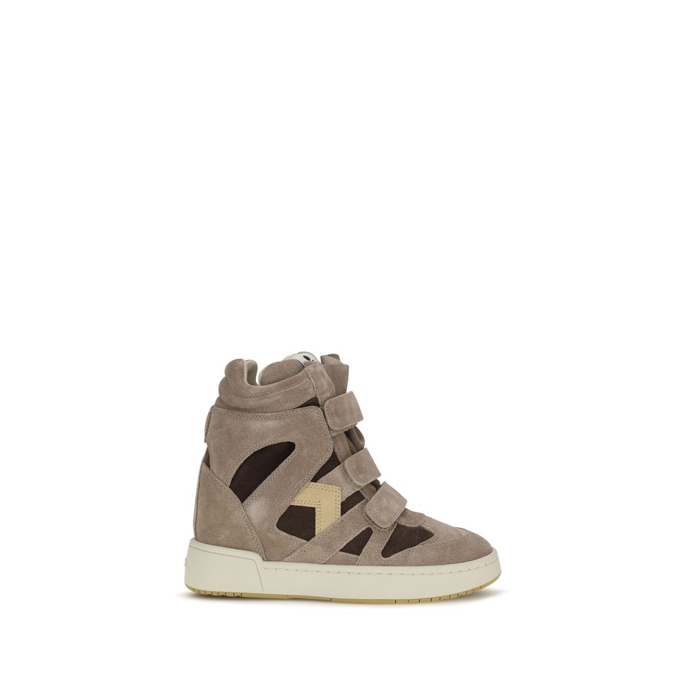Calfskin High‑Top Sneakers