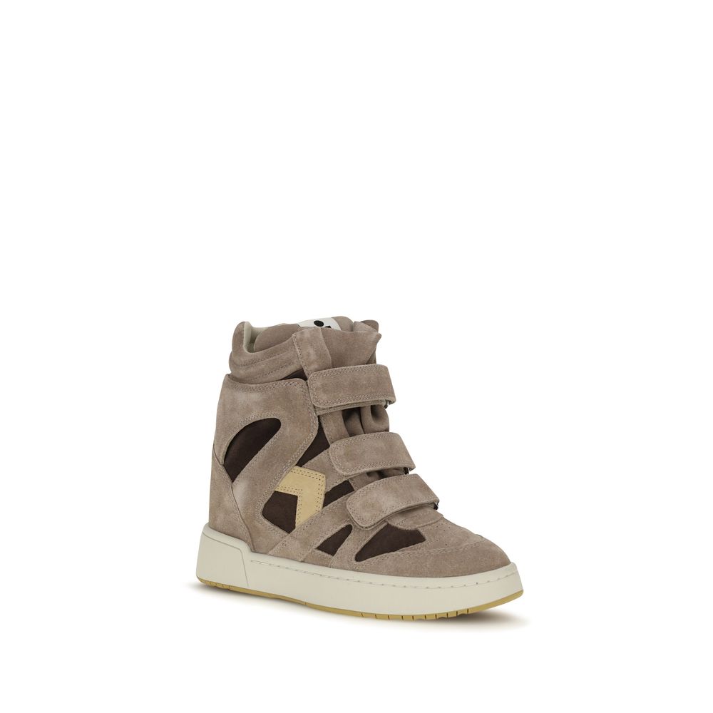 Calfskin High‑Top Sneakers
