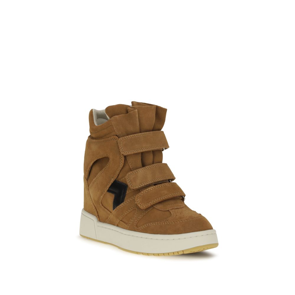 Calfskin High‑Top Sneakers